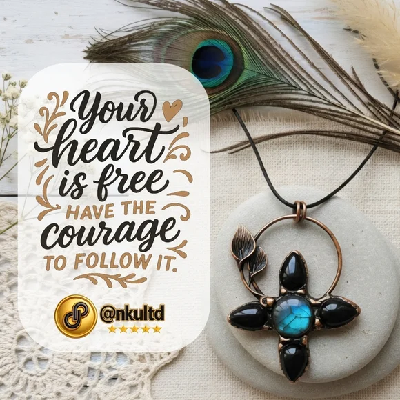 Radiant Orgonite Energy Pendant & Vibrant Crystal Beads Boho-Chic Necklace - Picture 11 of 14